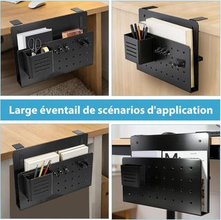 Organizador Lateral Escritorio Negro