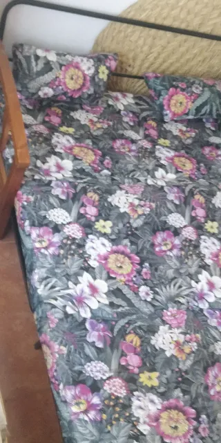 Sofá Cama de madera y metal