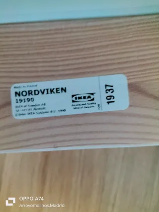 Silla Ikea Nordviken Blanca