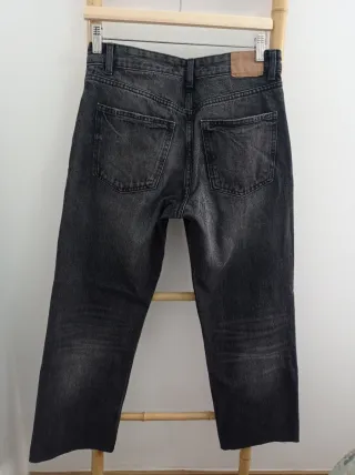 Pantalón vaquero Pull&Bear gris oscuro talla 36