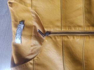 Giubbotto in pelle effetto trapuntato