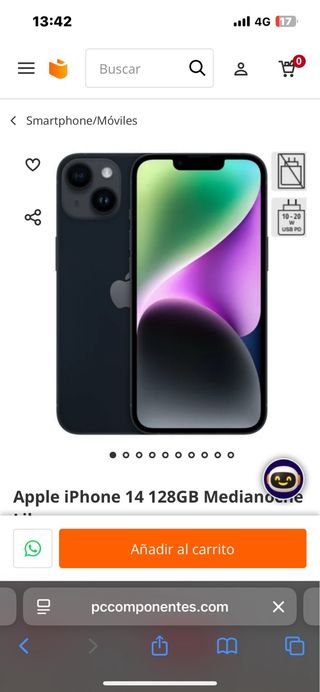 iPhone 14 128GB Azul Medianoche