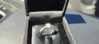 Anillo Oro Blanco Diamantes GIA