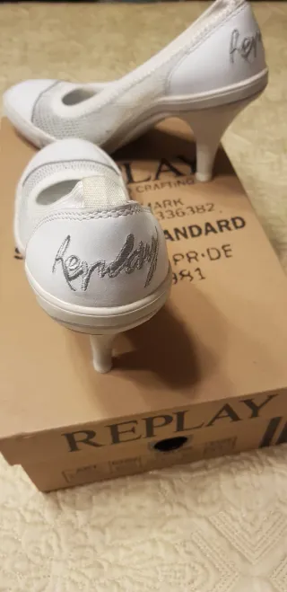 Salones Replay Blancos Talla 38