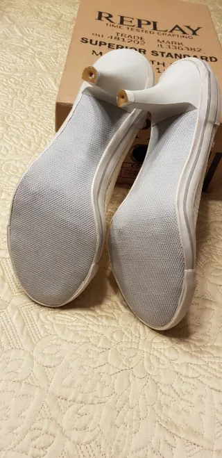 Salones Replay Blancos Talla 38