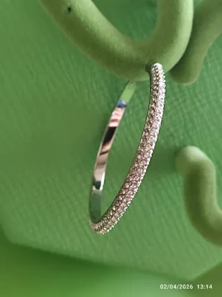 Swarovski Orecchini Cerchio Dextera Argento