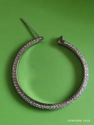 Swarovski Orecchini Cerchio Dextera Argento