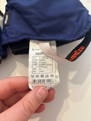 Manoplas de esquí T.6 Wedze azules