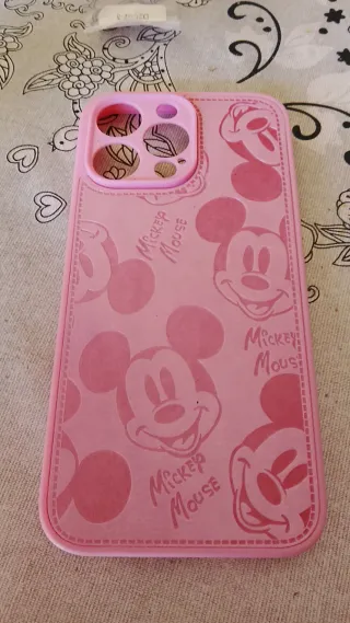 Funda iPhone 16 Pro Max Rosa Mickey Mouse