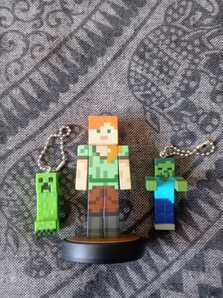 Figuras Minecraft: Alex, Creeper y Zombie