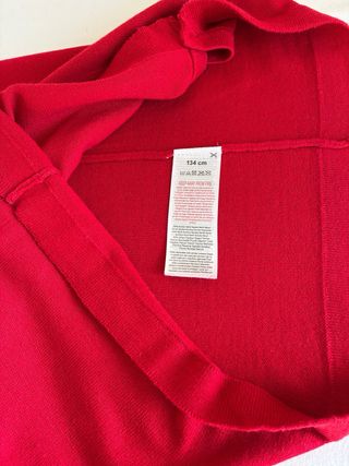 Cardigan romantico rosso bambina taglia 134