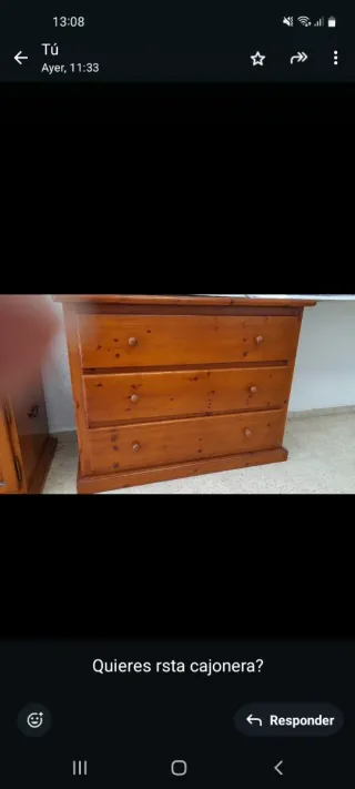 Cajonera de madera