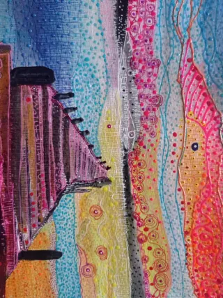 Arte original abstracto papel