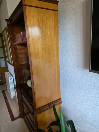 Librería madera caoba 4 cajones