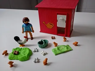 Playmobil Gallinero con figuras