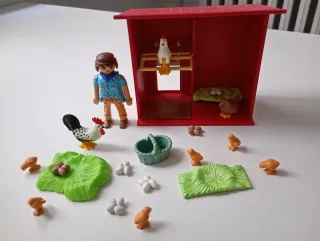 Playmobil Gallinero con figuras