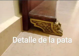 Mueble recibidor. Perchero. Madera, metal y espejo