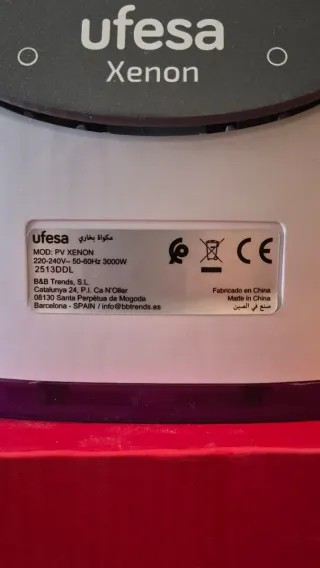 Plancha de Vapor Ufesa Xenon 3000W A estrenar