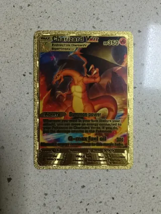 Carta Pokémon Charizard Doradas