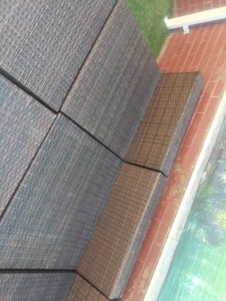 Conjunto de sillones de jardín ratán