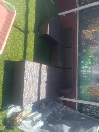 Conjunto de sillones de jardín ratán