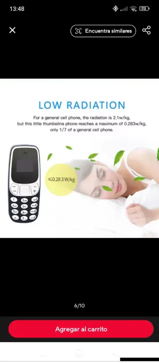 Mini móvil L8star BM10 Dual SIM MP3 FM