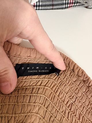 Vestido/Falda Larga Twin-set Marrón Talla Única