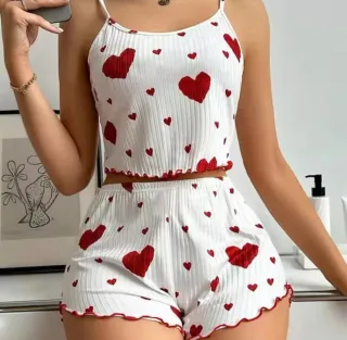 Conjunto lencería encaje negro y verde