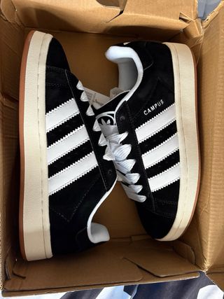 Zapatillas Adidas Campus Negras y Blancas