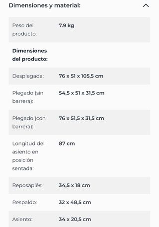 Silla de paseo Kinderkraft Nubi 2