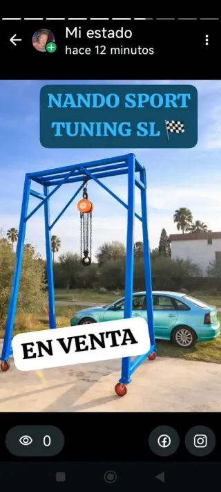 PUENTE GRUA PARA TERNAL DE 2.500 KG