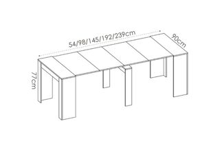 Mesa/Consola Extensible Blanca
