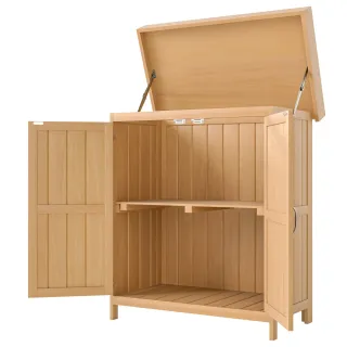 Armario de Jardín Madera 74x43x88 cm