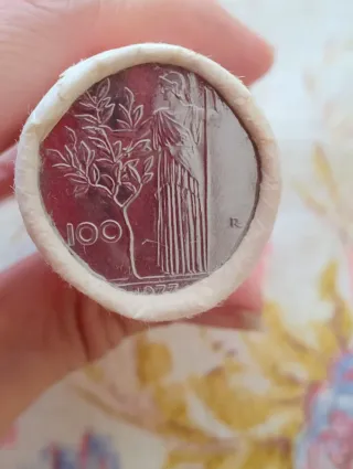 Rotolino 100 Lire Italiane 1977 Banca Popolare