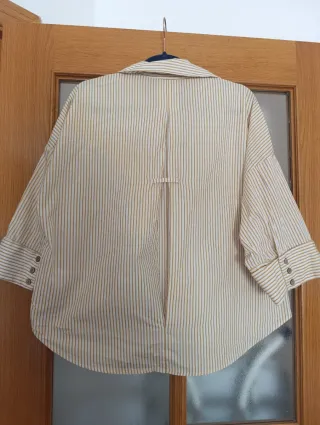Camisa oversize Zara rayas S