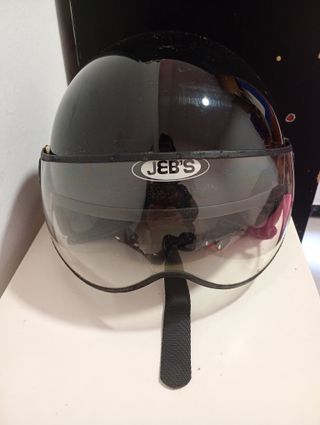 Casco Moto Scooter JEB'S Negro/Gris