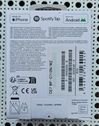 Sony WF-C710N Auriculares Blancos