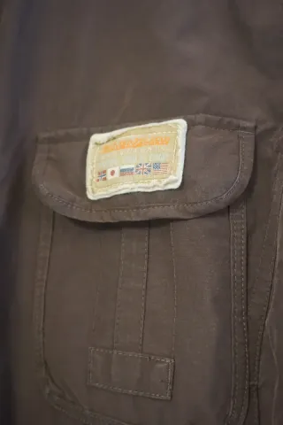 Napapijri Gorpcore Chaqueta Outdoor Marrón Vintage