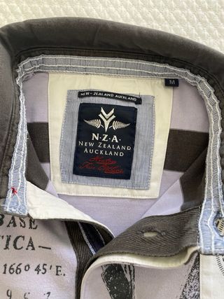 Polo New Zealand Malva y Gris Talla M