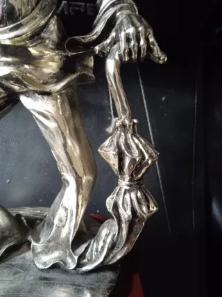 Figura payaso baño plata
