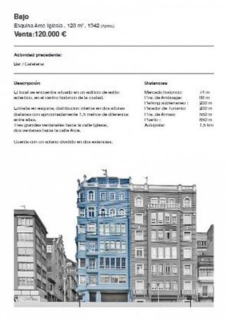 Local comercial en venta en Centro en Ferrol