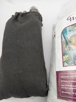 HEIMLING Poltrona Sospesa XXL per Interni ed Esterni [Confezione Tutto Incluso con Sospensione + 3 Cuscini] Poltrona Sospesa per Bambini