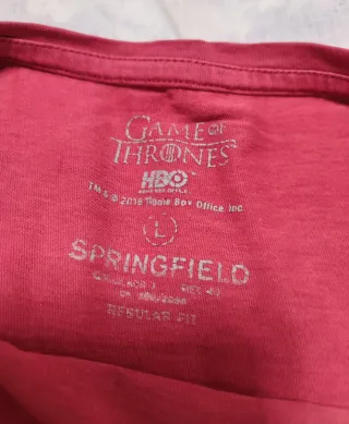 Camiseta Springfield Juego de Tronos