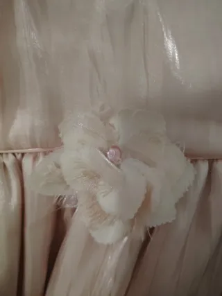 Vestido niña comunión/boda rosa palo