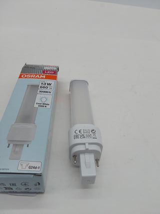 OSRAM Lámpara LED DULUX D 13 para casquillo G24D-1, 5 vatios, 660 lúmenes, blanco frío (4000K), giratoria, sustituye a la lámpar