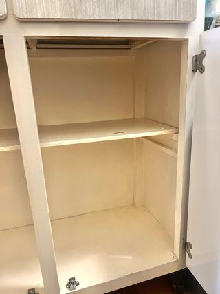 Mueble Cocina Alacena Baja Beige/Blanco