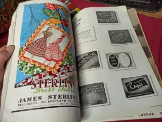 3x2 Rivista britannica di esportazione di tessuti e moda "The Ambassador", numero 12 del 1949