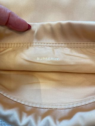 Pochette Burberry Goddess Beige Oro