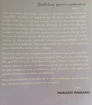 Jodidos, pero contentos de MarianoMariano