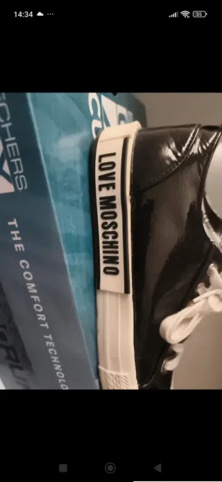 Zapatos Moschino Mujer Negros y Blancos